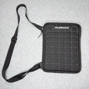 Velomacchi Speedway Impact Black Tablet Sleeve Cover Quilted Adjustable Strap